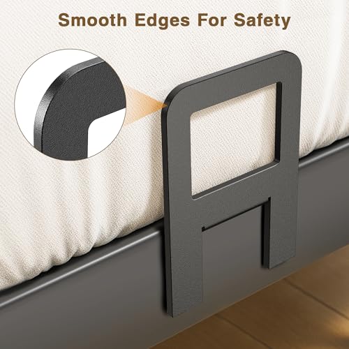 Adjustable Anti-Slip Mattress Slide Stoppers for Metal Bed Frames - 6 Pack