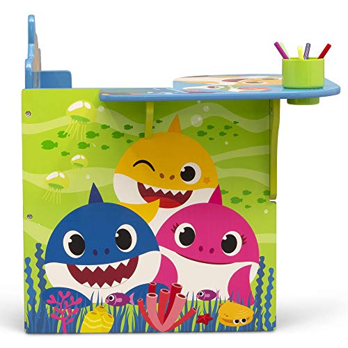 Kids Chair Desk with Storage Bin - Baby Shark Activity Station