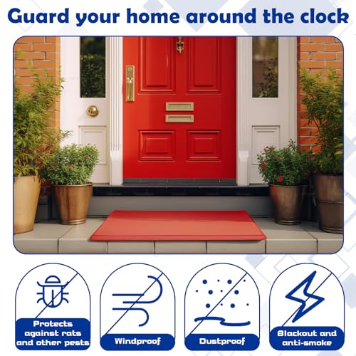 36-Inch Metal Door Sweep 2-Pack - Rodent Proof Draft & Weather Seal