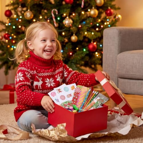 Cholemy 24-Piece Candy Theme Party Favors & Stationery Set (Candy) – Christmas Holiday Portable