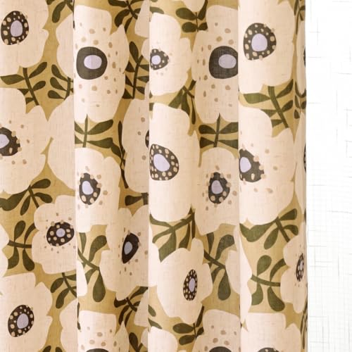 Vintage Linen Semi-Blackout Curtains - 2 Panels, 65"x79"