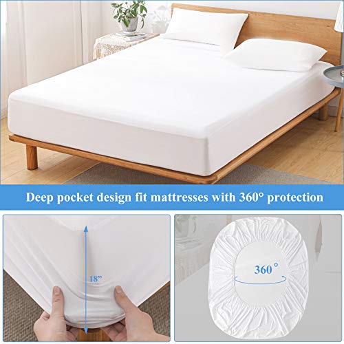 Softhour 2-Pack Twin Waterproof Mattress Protector - Deep Pocket Cover
