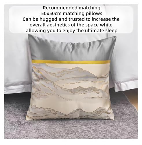 Quilted Polyester Satin Bed Runner - Soft Decorative Bed Scarf (50x210cm)