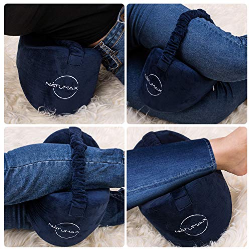 Memory Foam Knee Pillow for Side Sleepers - Pain Relief for Sciatica, Back, and Pregnancy