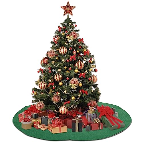 Waterproof Christmas Tree Stand Mat - Non-Slip Floor Protector (Green, 72cm)
