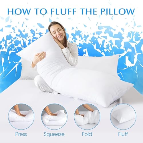 SHOUREN Full Body Pillow for Side Sleepers - 20x54 Inch Soft Bed Pillow