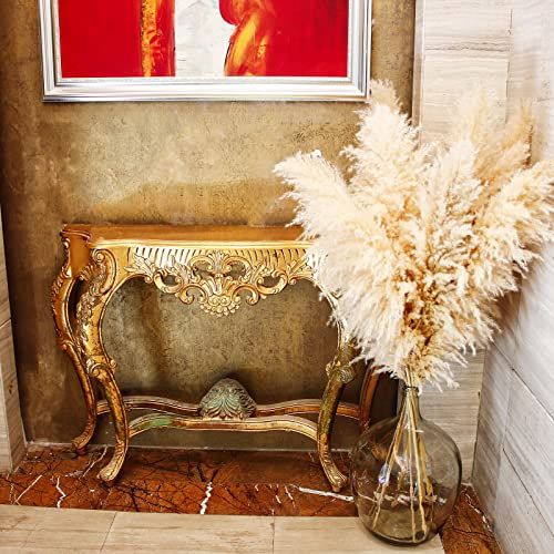 46-Inch Tall Dried Pampas Grass Decor - 10 Stems Fluffy Boho Floral Bouquet