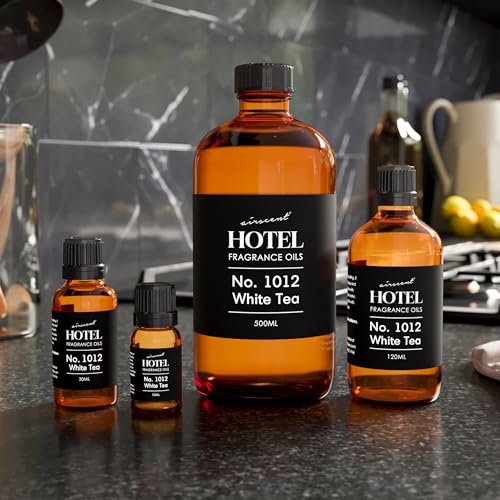White Tea Hotel Scent Fragrance Oil - 10 mL Dropper Bottle for Diffusers
