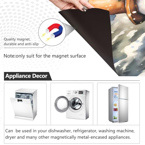 ALAZA Snowman Landscape Dishwasher Magnet Cover Front Door 23x26 in - decorative fridge panel