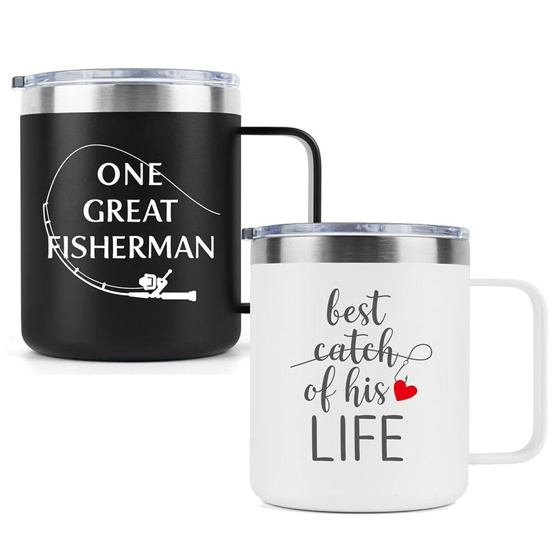 Sixspace Wedding Anniversary for Couple Friend Lovers Cups Stainless Steel Wine Tumbler Travel Mug with Straw and Lid,2 Pack