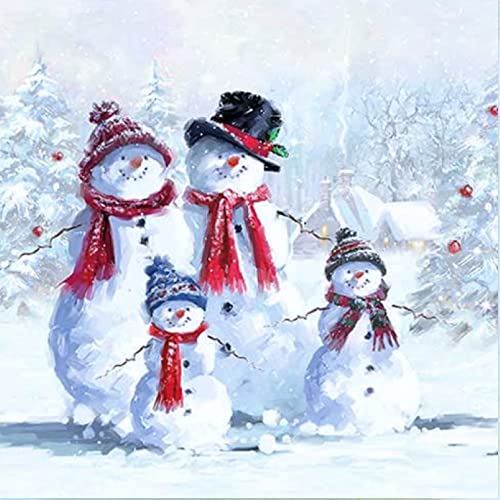 Christmas Napkins 20-Pack 13x13 Inches Snowman Holiday Party Decor