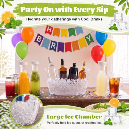 Mimosa Bar Supplies Set for Weddings & Parties - Drink Station Kit with Ice Buckets, Carafes, Labels