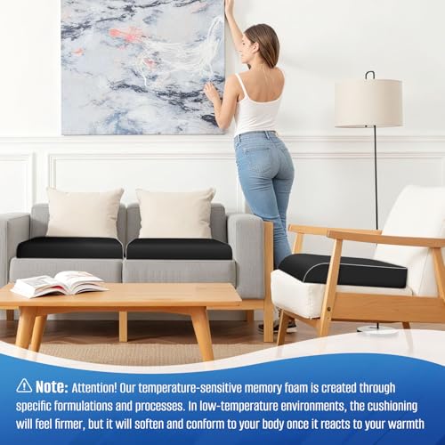 Memory Foam Seat Cushion for Tailbone Pain Relief - Large Ergonomic Chair Pad