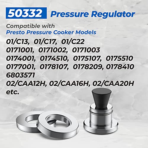 3-Piece Pressure Canner Regulator Weight 5-10-15lb for Pressure Cookers