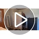 4-Panel Wood Room Divider, Folding Privacy Screen for Home Office & Bedroom