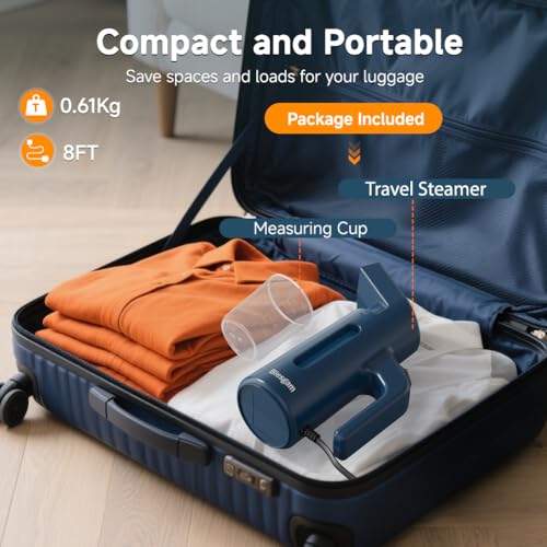 Blesgam Handheld Clothes Steamer 700W Portable Garment Steamer for Travel