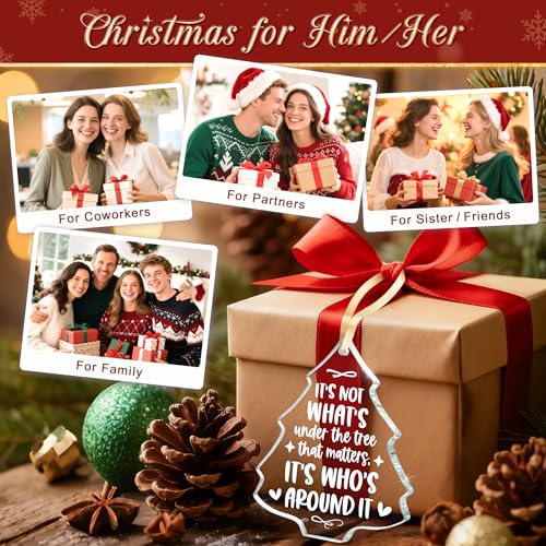 Family Christmas Heart Glass Ornament - Tree-Who Around Variation