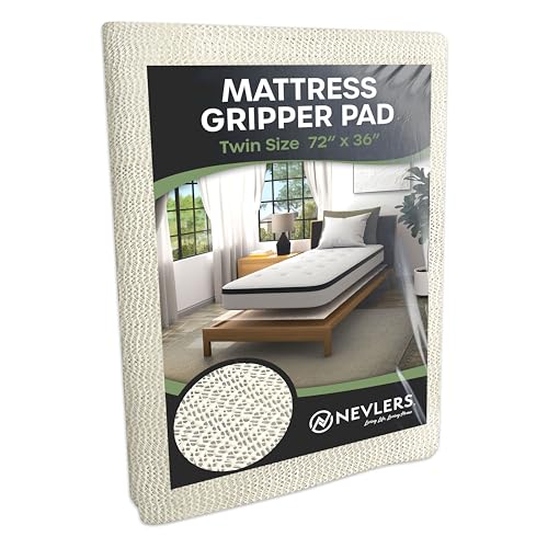Twin Non-Slip Mattress Gripper Pad (72" x 36") - Anti-Slip PVC Foam