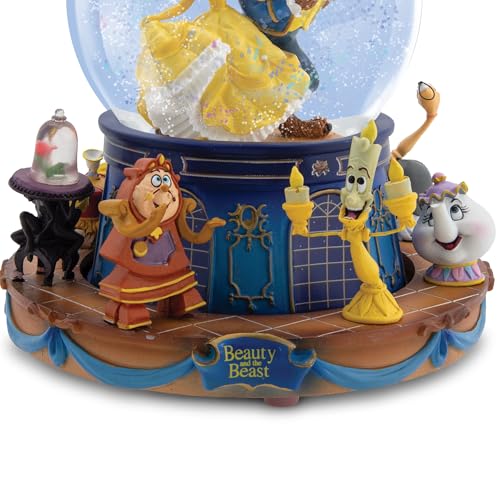 Musical Snow Globe with Rotating Base - Hand-Painted Collectible