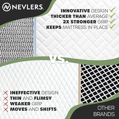 Twin XL Non-Slip Mattress Gripper Pad | 78" x 36" Bed Stopper