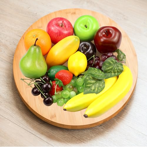 20 Pcs Artificial Fruit Set - Realistic Faux Fruits for Home Decor