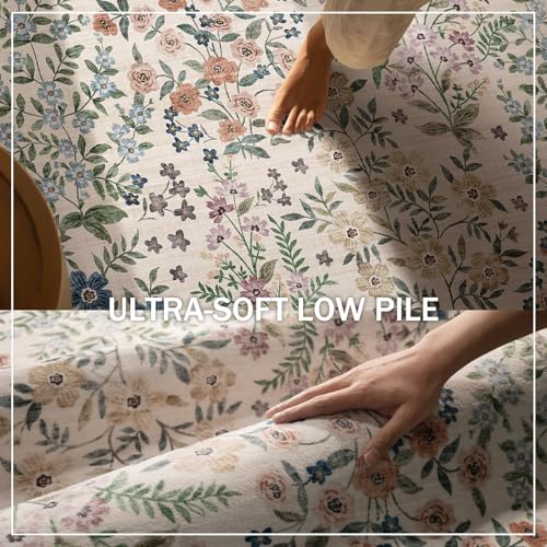 Washable 2'6" x 8' Kitchen Runner Rug, Non-Slip Stain-Resistant Floor Carpet