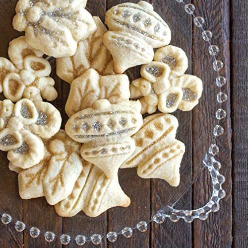 Nordic Ware Holiday Cookie Stamp Set of 3 - Durable Cast Aluminum Biscuit Molds, Made in USA