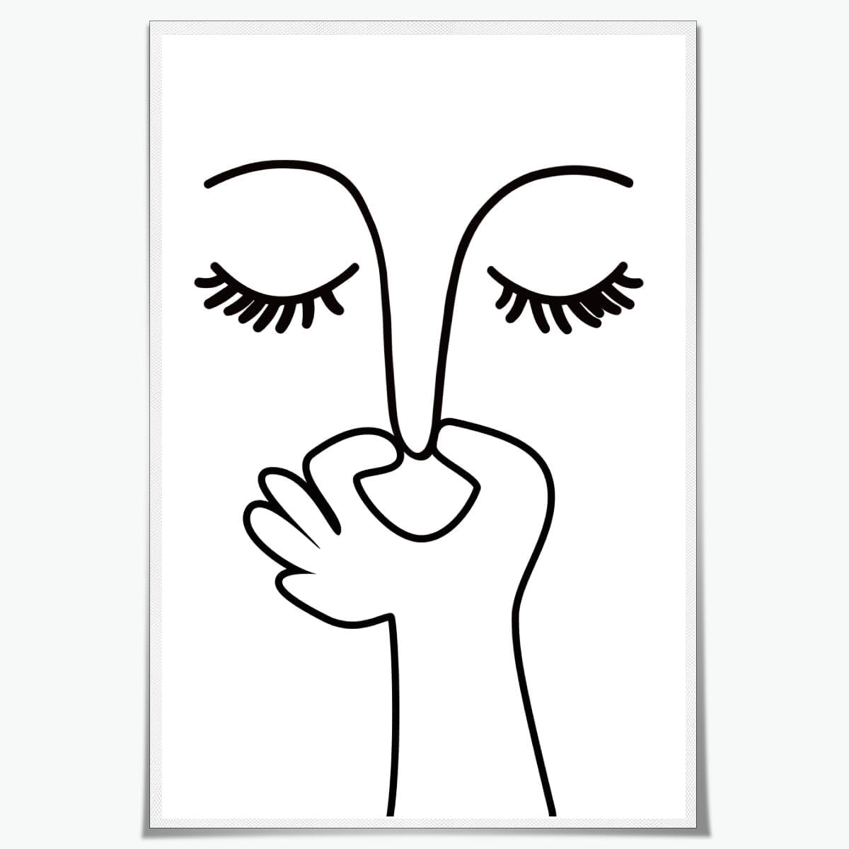 Regine Switzerland Funny Bathroom Wall Art - Humorous Black and White Decor | Unframed 12x18 Inch