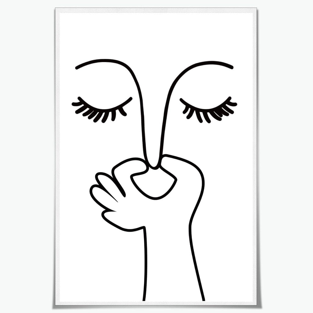 Regine Switzerland Funny Bathroom Wall Art - Humorous Black and White Poster for Guest Toilets | Unframed 16x24 Inch