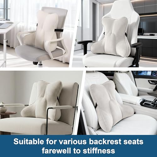 Ergonomic Lumbar Support Pillow for Back Pain Relief - Multi-Functional Cushion for Sofa, Car, and Office