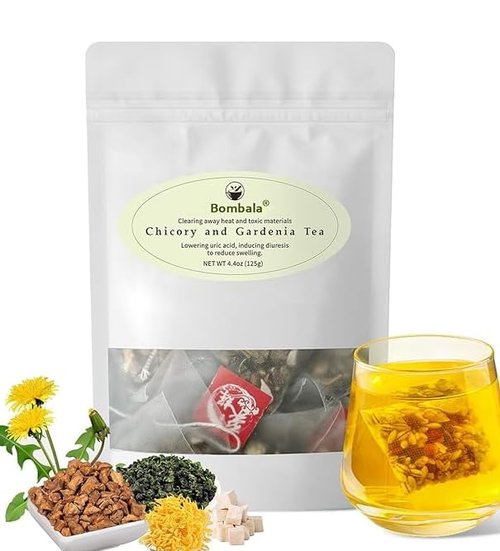 1Bag Bombala Organic Chicory and Gardenia Tea Kidney and Liver Detox Tea- For Diabetics Supports Blood Sugar chicory root- With Tuckaho Cassia Seed Mulberry Leaf Dandelion Burdock root Barley- Vegan & sugar and Caffeine Free
