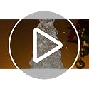 12.6" Lighted Rotating Christmas Tree with Glitter Swirl & Star Topper