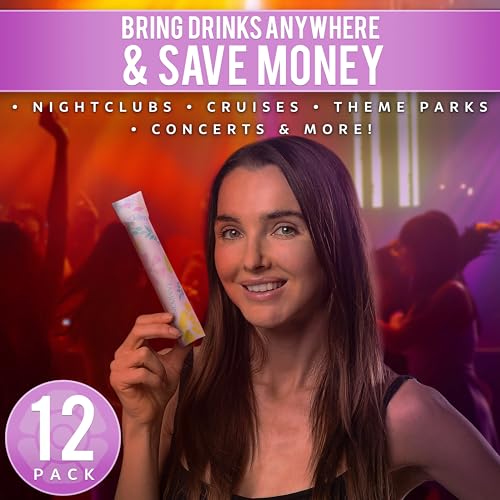 Tampon Flasks Set - 12 Pack Hidden Alcohol Containers for Travel & Events