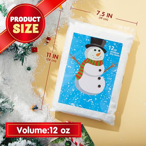 Artificial Snow Decor for Christmas Tree & Winter Displays - 12oz (320g)