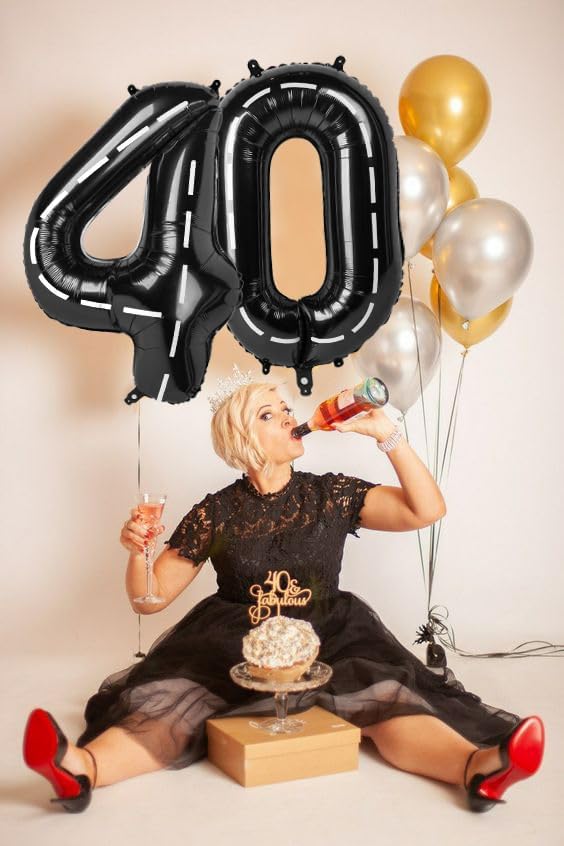 Numbers Balloon - 40 Inch Large Black Balloon for 3rd Birthday Decor | Perfect for Party Decorations