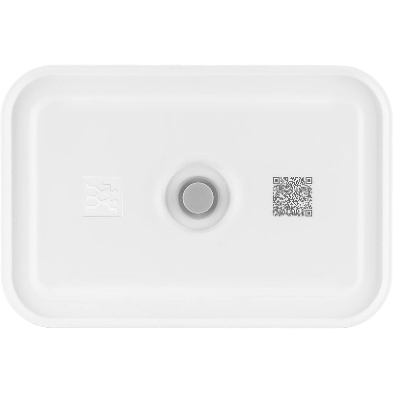 ZWILLING Fresh & Save Plastic Flat Lunch Box, Airtight Container, Meal Prep, BPA-Free, Grey, Semitransparent - Large