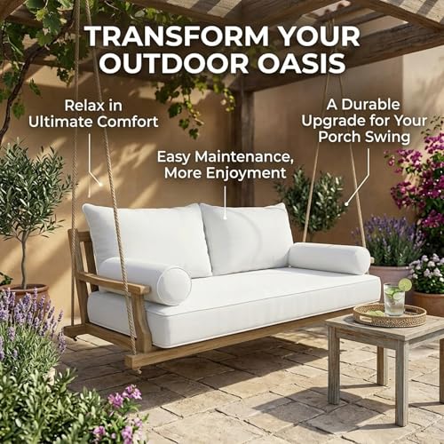 Outdoor Daybed Cushion Cover Set, Water-Resistant Twin Size