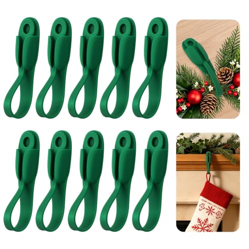 No-Drill Silicone Christmas Garland Hanger Hooks for Mantle & Door Frame