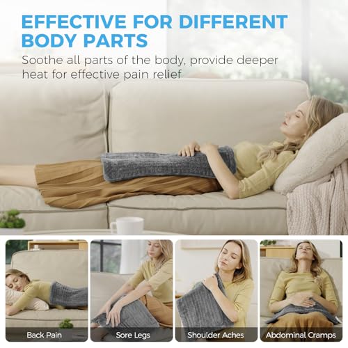 Electric Heating Pad 12x24 Inches for Back, Neck and Shoulder Pain Relief