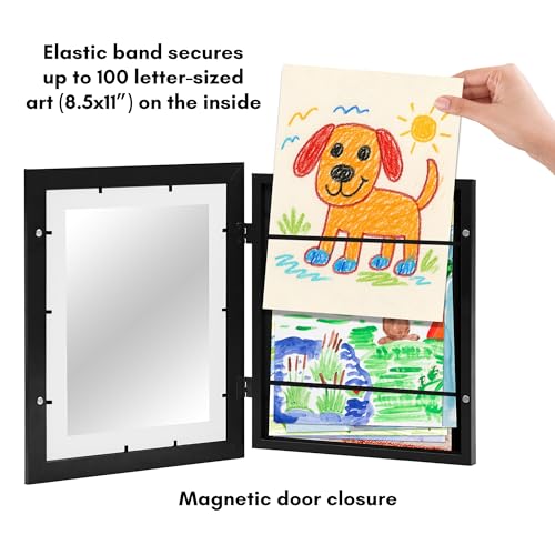 Kids Artwork Frames - 2 Pack Changeable Magnetic Front Loading Wall Display