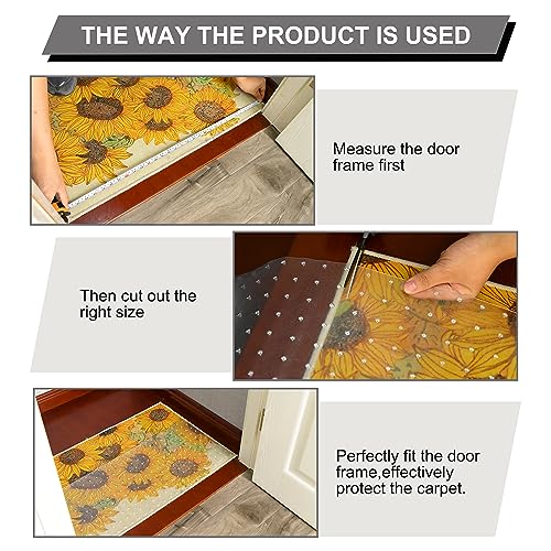 Heavy Duty Doorway Carpet Protector - 8.2Ft Non-Slip Pet Scratch Guard