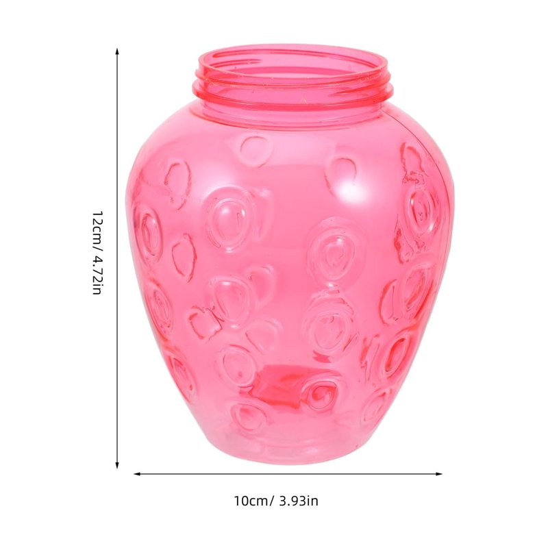 DOITOOL Strawberry Shaped Cups with Lids and Straws 16 Pcs Plastic Strawberry Drinking Tumblers for Girls Portable Milk Tea Cups for Parties and Everyday Use