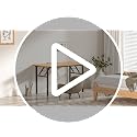 Folding Computer Desk 31.5-Inch Compact Writing Table for Small Spaces