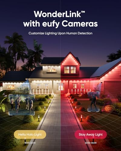 eufy Outdoor Permanent LED Lights 100ft, White, Triple-LED, App-Controlled