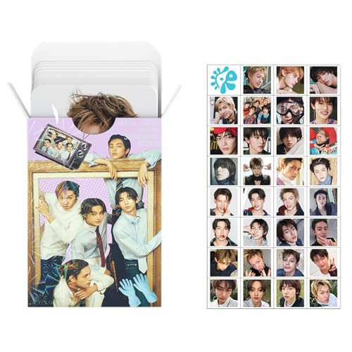 60-Piece Photo Card Set with 32 Stickers, Collectible Lomo Cards Gift