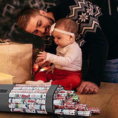 Gift Wrapping Paper Storage Organizer Bag for 40 Inch Rolls Grey