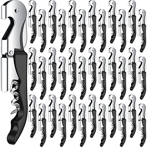 Raiten Black 60pcs Waiter's Corkscrew Wine Openers All-in-One Bottle Opener with Foil Cutter