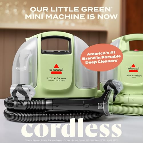 Cordless Portable Carpet Cleaner with Tough Stain Tool