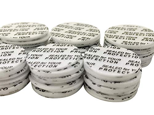 100 Pack 21mm Tamper-Proof Foam Seals for Hidden Liquor & Sunscreen Flasks