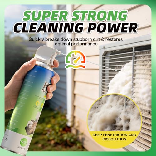 Foaming AC Coil Cleaner Spray 57oz for Evaporators and Condensers